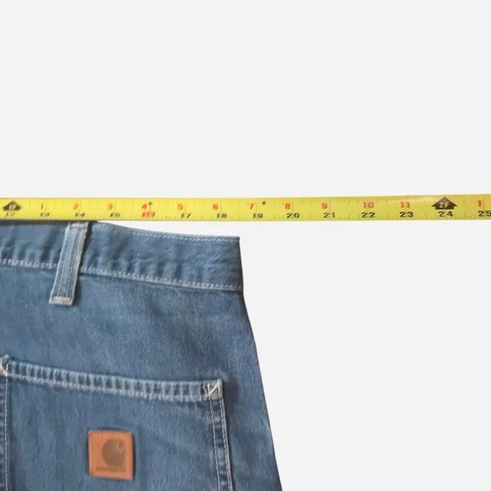 Thrashed Out Carhartt Denim Blue Jeans (38x30)